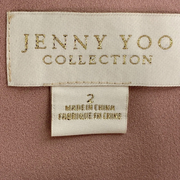 Jenny Yoo Dark Blush Larson Coquette Off The Shoulder Formal Maxi Dress Size 2 - Picture 9 of 12